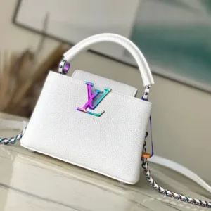 Louis Vuitton Capucines Lock Rainbow Handbags 21cm