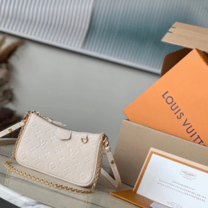 Louis Vuitton Easy Pouch On Strap Handbags White Milk 19×11.5x3cm