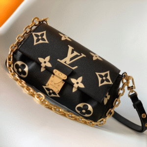 Louis Vuitton Favorite Black Handbags 24x14cm