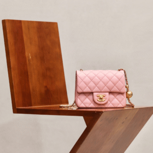 Chanel Classic Pink With Bag Handle Bell 18cm