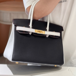 Hermes Birkin 30 Togo Ghw Mix Black White Handbags Fake 11 30cm