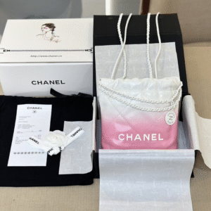 Chanel 22 Mini Mix White Pink Woman’s 20cm